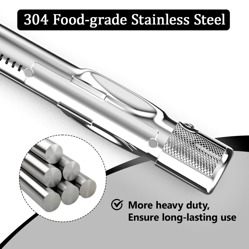 Utheer 69787 Grill Burner Replacement for Weber Spirit and GS4 Spirit II 300 Series, Spirit E310 E320 S310 S320 E330 S330 Gas Grills, 18 Inch 304 Stainless Steel Grill Burner for Weber Spirit II E-310 - Image 3